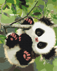 Картина за номерами "Грайлива панда" BrushMe полотно на підрамнику 40х50см BS51959 в інтернет-магазині "Я - Picasso"