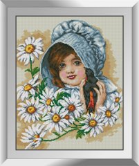 Алмазна мозаїка "Дівчинка з птахом" Dream Art в коробці 31581 в інтернет-магазині "Я - Picasso"