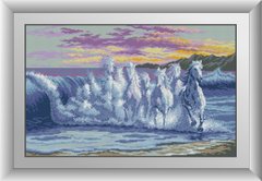 Алмазна мозаїка "Хвиля (коні)" Dream Art в коробці 30176 в інтернет-магазині "Я - Picasso"