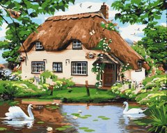 Картина по номерам "Сельский домик" BrushMe холст на подрамнике 40х50см BS8291 в интернет-магазине "Я - Picasso"