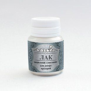 Акриловий лак ТМ Ідейка 20мл, Глянсовий, прозорий в інтернет-магазині "Я - Picasso"