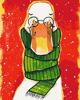 Картина за номерами "Теплий шарф" BrushMe полотно на підрамнику 40х50см BS53873 в інтернет-магазині "Я - Picasso"
