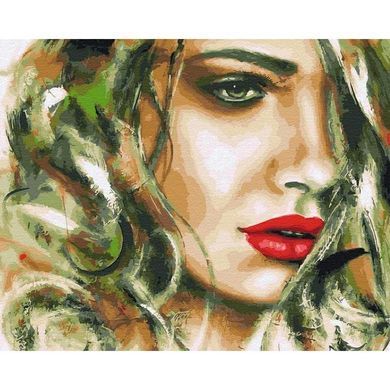 Картина за номерами "Обличчя незнайомки" BrushMe полотно на підрамнику 40х50см GX33241 в інтернет-магазині "Я - Picasso"