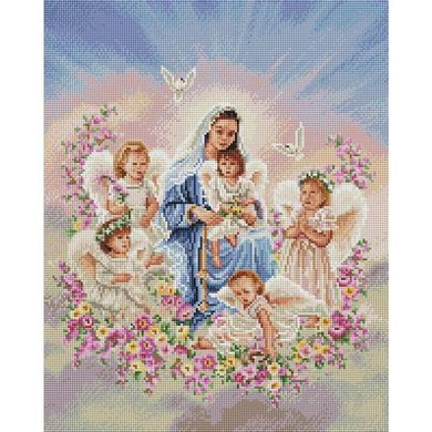Алмазная мозаика - Богородица с ангелами в интернет-магазине "Я - Picasso"