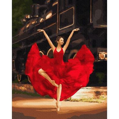 Картина за номерами "Страсна балерина" BrushMe полотно на підрамнику 40x50см GX33808 в інтернет-магазині "Я - Picasso"