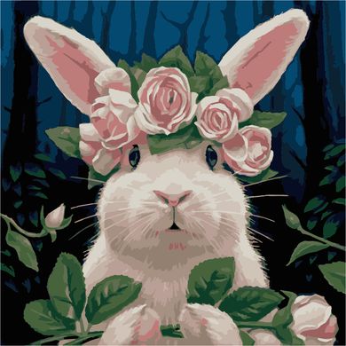 Картина по номерам - Кролик 40x40см (УЦЕНКА) в интернет-магазине "Я - Picasso"