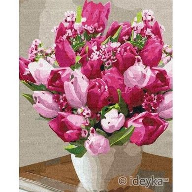 Картина за номерами "Яскраві тюльпани" Ідейка полотно на підрамнику 40х50см КНО3006 в інтернет-магазині "Я - Picasso"