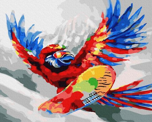 Картина по номерам - Яркий попугай 40х50 в интернет-магазине "Я - Picasso"