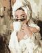Картина за номерами "Ранкова кава" Ідейка полотно на підрамнику 40x50см KHO4840