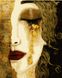Картини за номерами "Золоті сльози" Artissimo із золотою фарбою полотно на підрамнику 50x60 см PNX7506