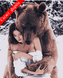 Картины по номерам Девушка и медведь50x60 см