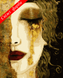 Картини за номерами "Золоті сльози" Artissimo із золотою фарбою полотно на підрамнику 50x60 см PNX7506