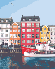 Картини за номерами "КОПЕНГАГЕН" Барви полотно на підрамнику 40x50 см 0037П1 в інтернет-магазині "Я - Picasso"