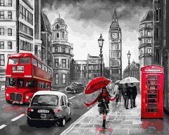 Картина за номерами "Дощовий Лондон" BrushMe полотно на підрамнику 40x50см GX34828 в інтернет-магазині "Я - Picasso"