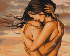 Картина за номерами " Обійми в кульбабках" BrushMe полотно на підрамнику 40x50см BS52277 в інтернет-магазині "Я - Picasso"