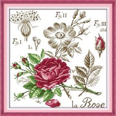 Троянди Набір для вишивання хрестиком з друкованою схемою на тканині Joy Sunday H526 в інтернет-магазині "Я - Picasso"