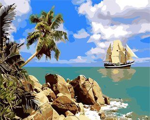 Картина за номерами "Морська подорож" ArtStory подарункова упаковка 40x50см AS0262 в інтернет-магазині "Я - Picasso"