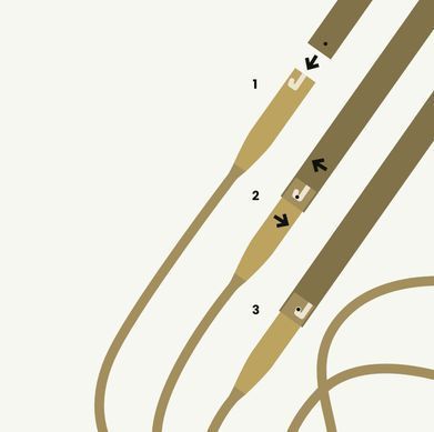 Набор спиц в чехле Addi Click Nature Bamboo/ Адди Клик Натур Бамбук В Чехле, 550-2