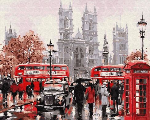 Картина по номерам - Дождливый Лондон 40x50 в интернет-магазине "Я - Picasso"